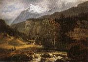 Johan Christian Dahl Alpine Landscape painting
